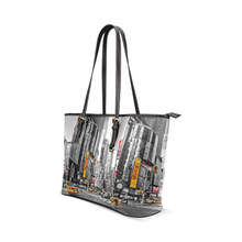 Time Square Leather Tote Bag