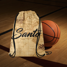 Old Map Drawstring Bag