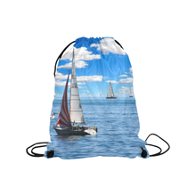 Sail Boat Drawstring Bag