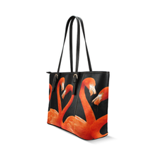 Flamingo Leather Tote Bag