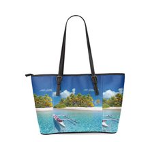 Polynesian Leather Tote Bag