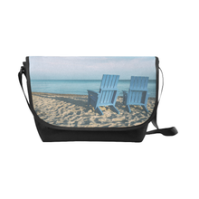 Blue Chair Saddle Purse