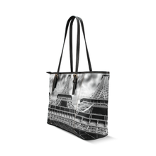 Eiffel Tower Leather Tote Bag
