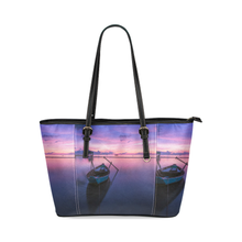 Sunrise Leather Tote Bag