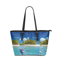 Polynesian Leather Tote Bag