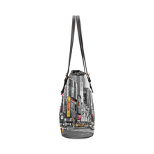 Time Square Leather Tote Bag