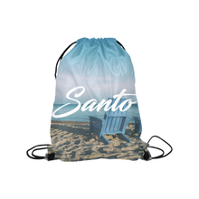 Blue Chair Drawstring Bag