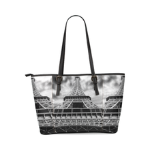 Eiffel Tower Leather Tote Bag