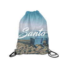 Blue Chair Drawstring Bag