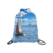 Sail Boat Drawstring Bag