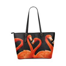 Flamingo Leather Tote Bag