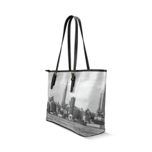 NYC Skyscraper Leather Tote Bag