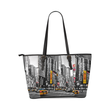 Time Square Leather Tote Bag