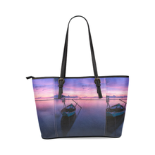 Sunrise Leather Tote Bag