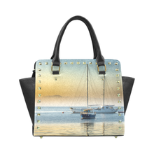 Calm Boats Rivet Shoulder Purse