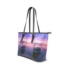 Sunrise Leather Tote Bag