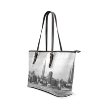 NYC Skyscraper Leather Tote Bag