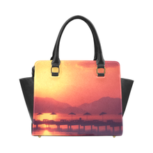 Sunset Vacation Rivet Shoulder Purse
