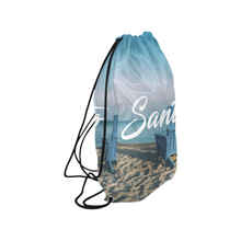 Blue Chair Drawstring Bag