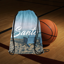 Blue Chair Drawstring Bag