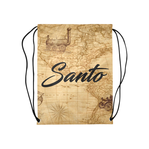 Old Map Drawstring Bag