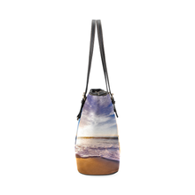 Beach Front Leather Tote Bag