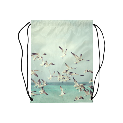 Seagulls Drawstring Bag