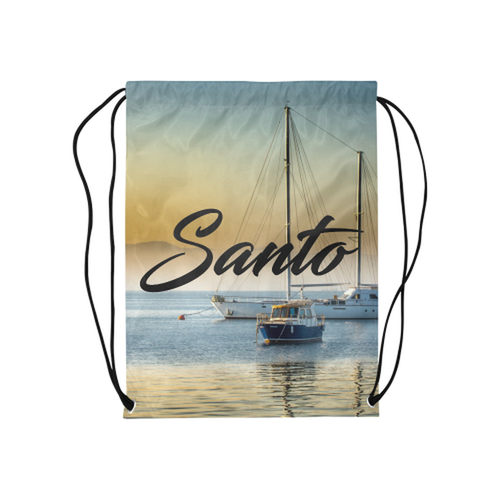 Calm Boats Drawstring Bag