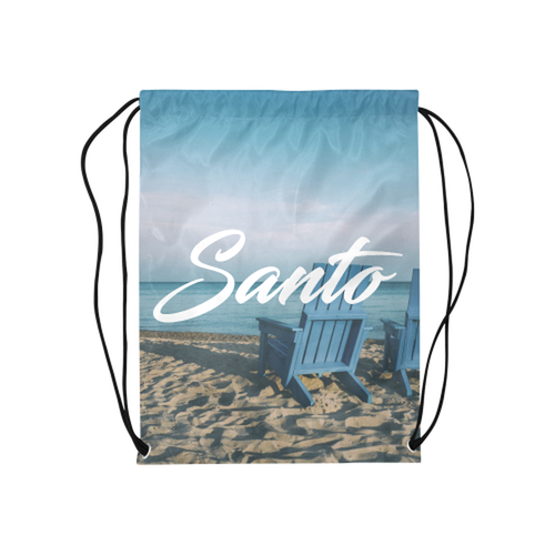 Blue Chair Drawstring Bag