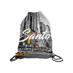 Times Square Drawstring Bag