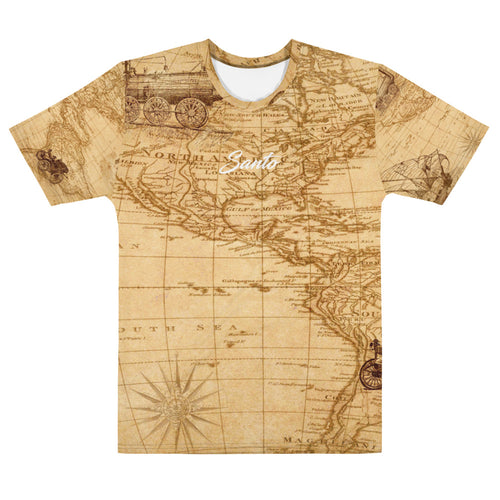 Old Maps All Over T Shirt